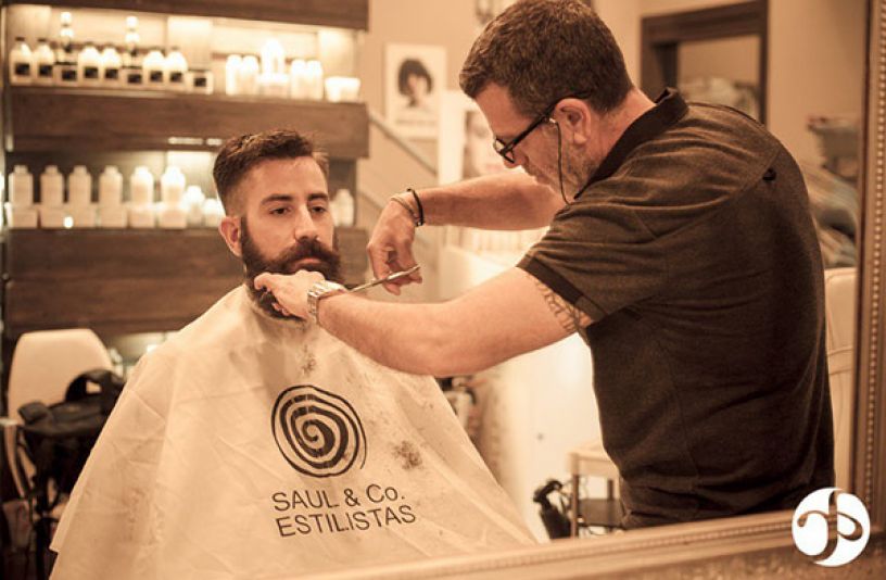 A barber at work